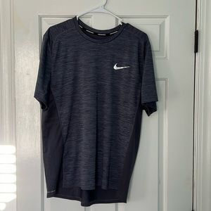 Grey Nike Dri-Fit running shirt